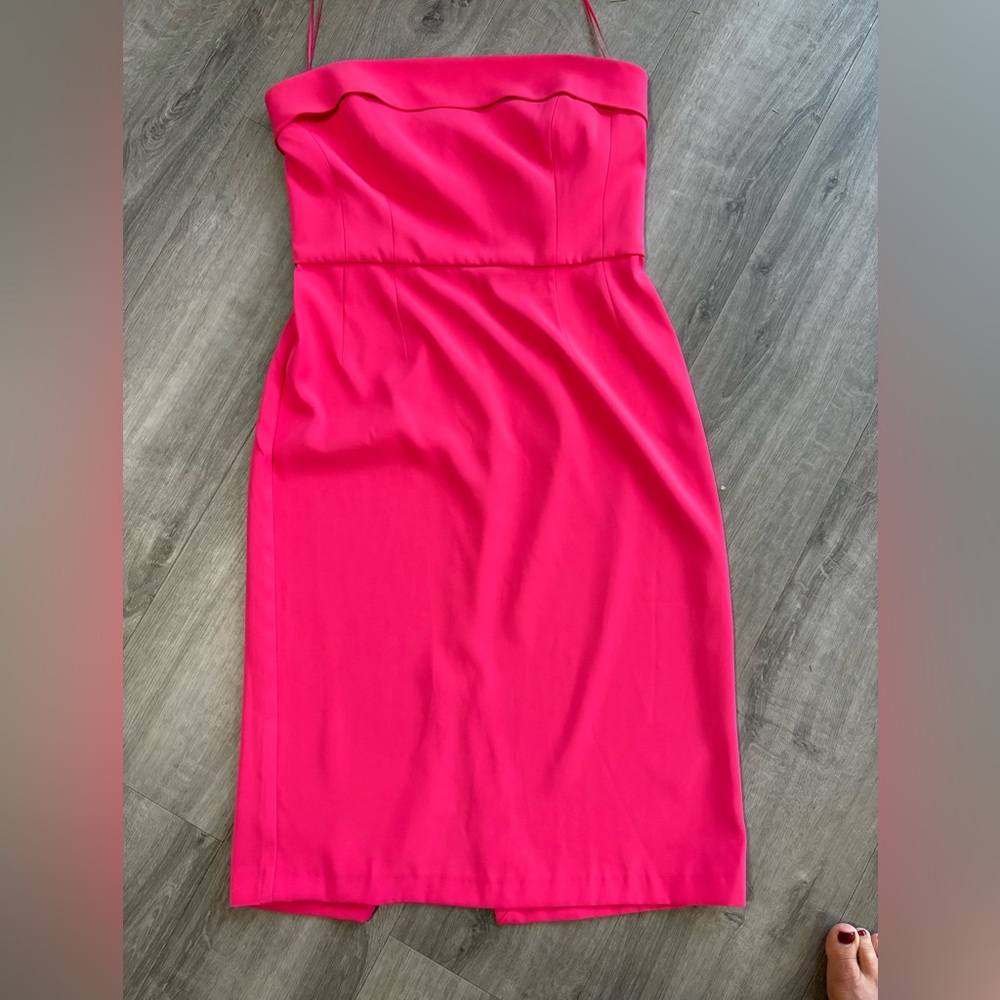 NWT French Connection Strapless Raspberry Sorbet Dress Sz 8